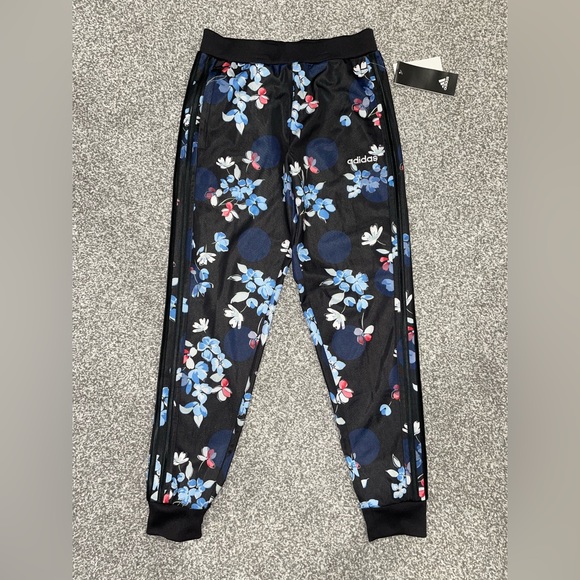 adidas Other - Adidas Girls Floral Joggers NWT Size M 10/12